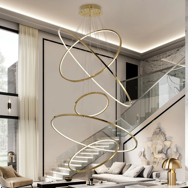 Marcello Ring Staircase Chandelier