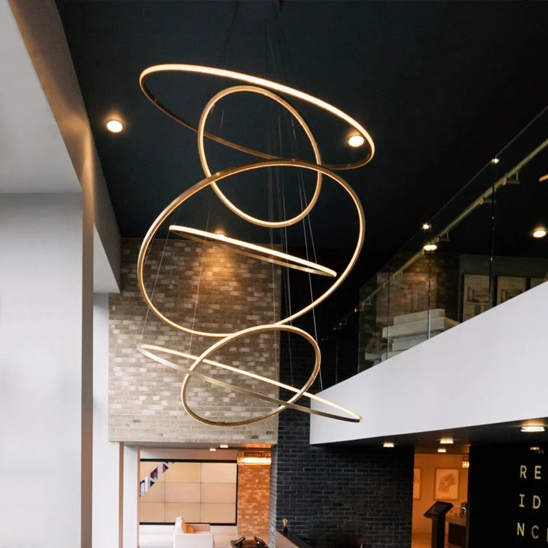Marcello Ring Staircase Chandelier