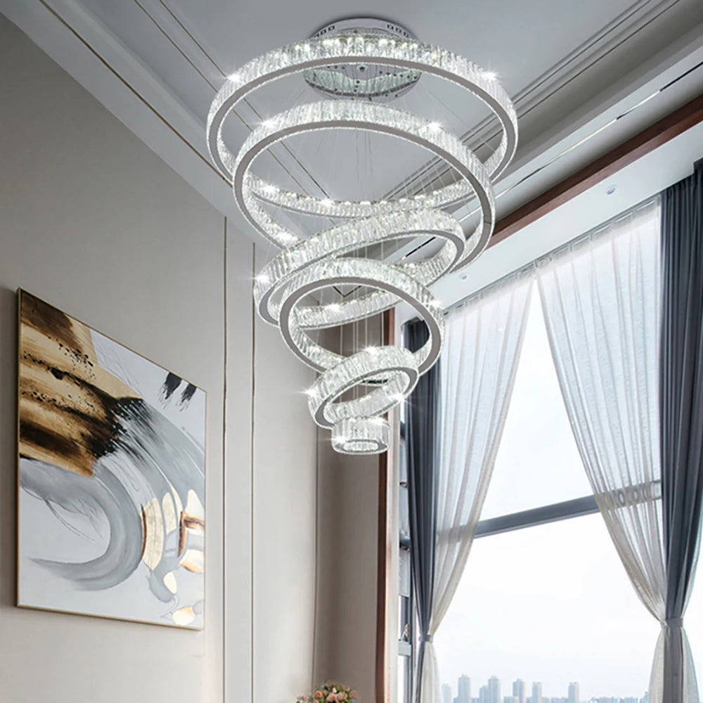 Oia Ring Staircase Chandelier
