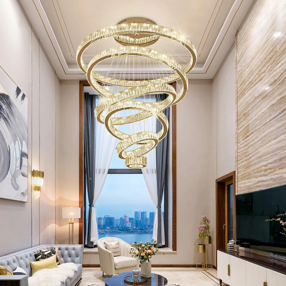 Oia Ring Staircase Chandelier