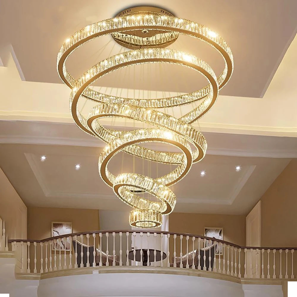 Oia Ring Staircase Chandelier