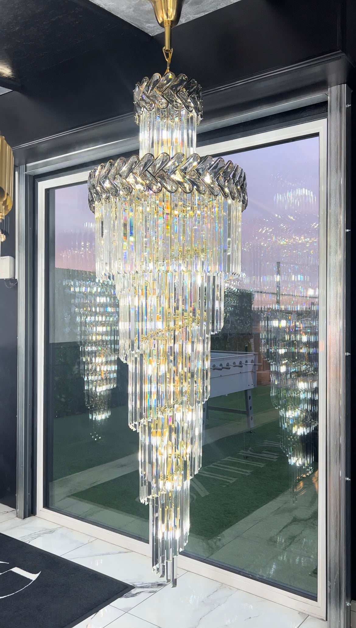 Knightsbridge Spiral Staircase Chandelier