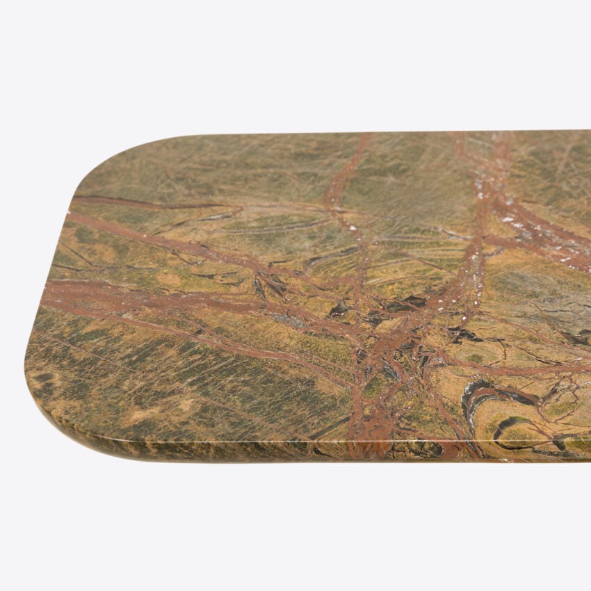 Posillano Forest Green Marble Console