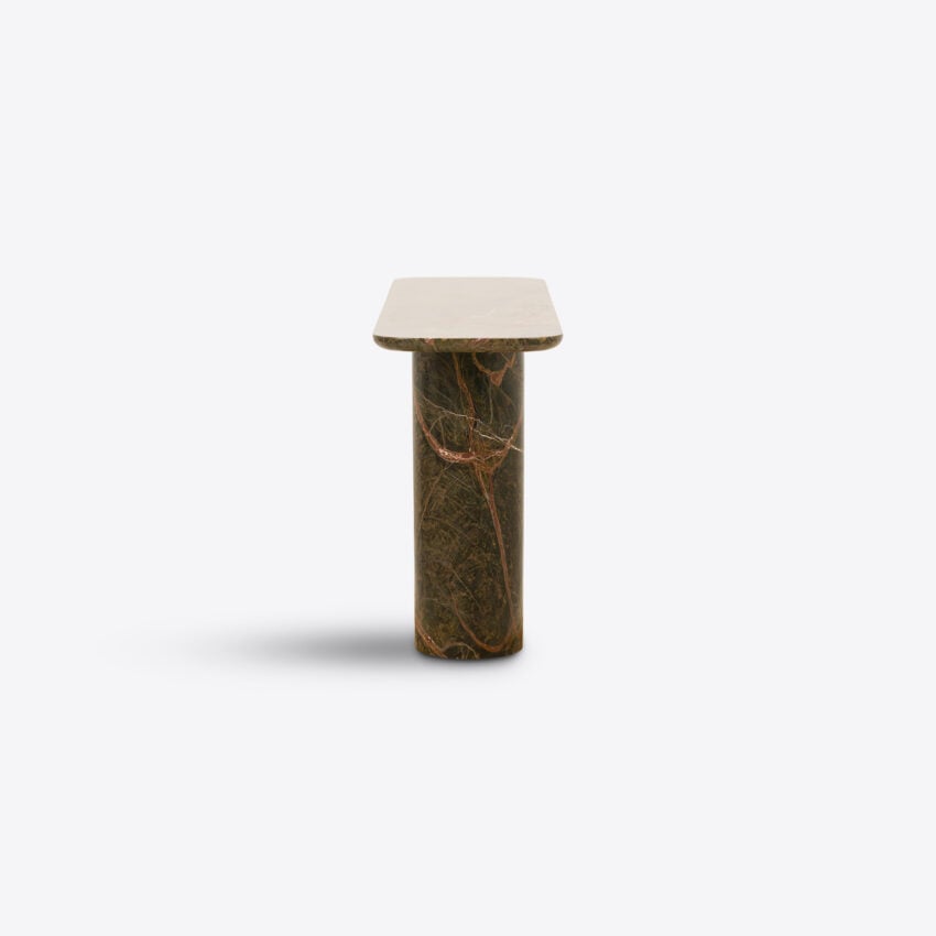 Posillano Forest Green Marble Console