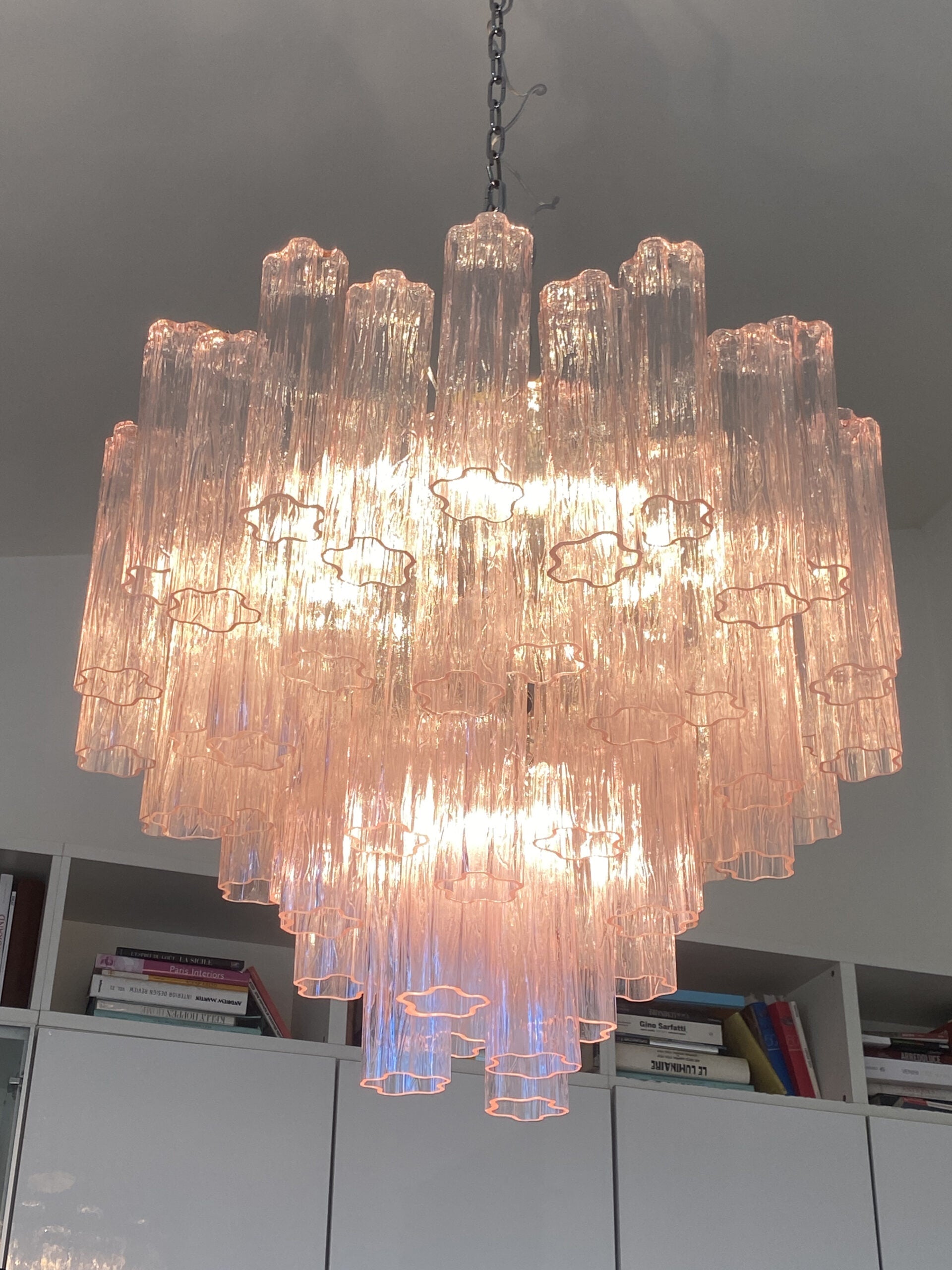 VORELLI Murano Tronchi Murano Glass Staircase Chandelier - Tronchi Murano Glass image 5