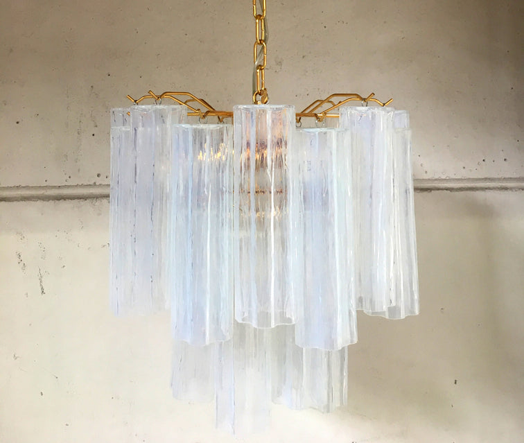 VORELLI Serafina Tronchi Murano Glass Circular Chandelier - Tronchi Murano Glass image 6