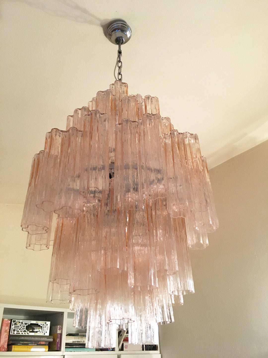 VORELLI Sofia Tronchi Murano Glass Staircase Chandelier - Tronchi Murano Glass image 3