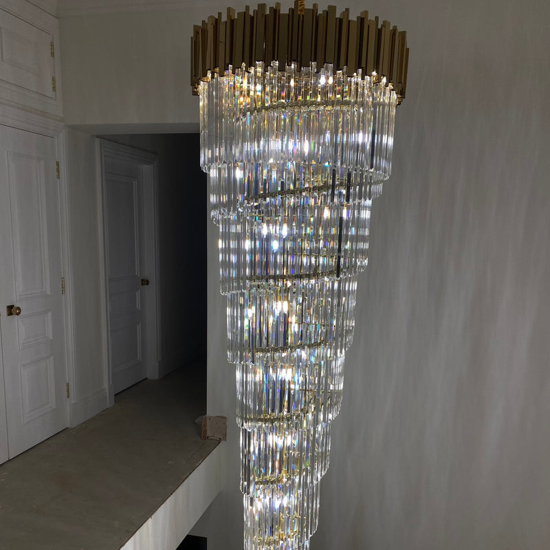 Boeotia Spiral Staircase Chandelier