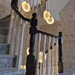 Calacatta Pendant Staircase Chandelier