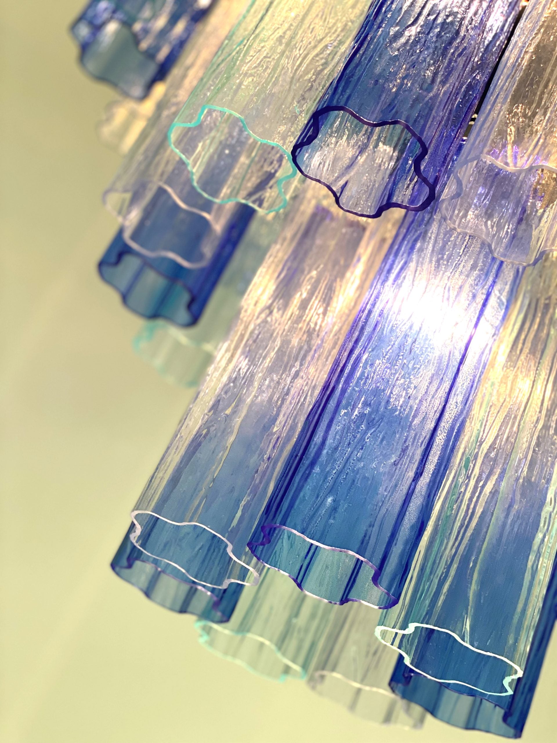 VORELLI Matilde Tronchi Murano Glass Staircase Chandelier - Tronchi Murano Glass image 7