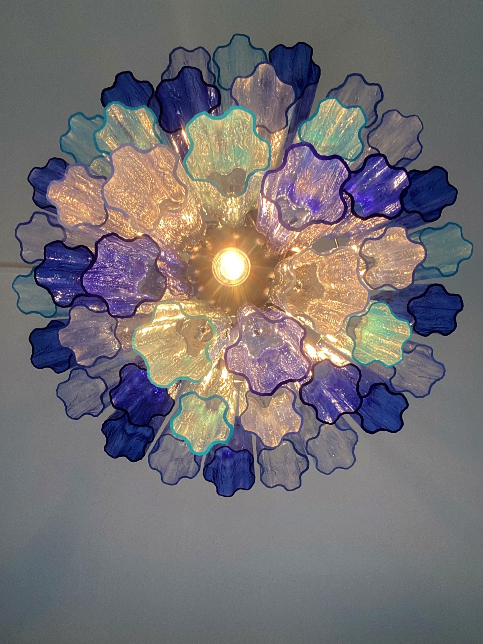VORELLI Matilde Tronchi Murano Glass Staircase Chandelier - Tronchi Murano Glass image 6