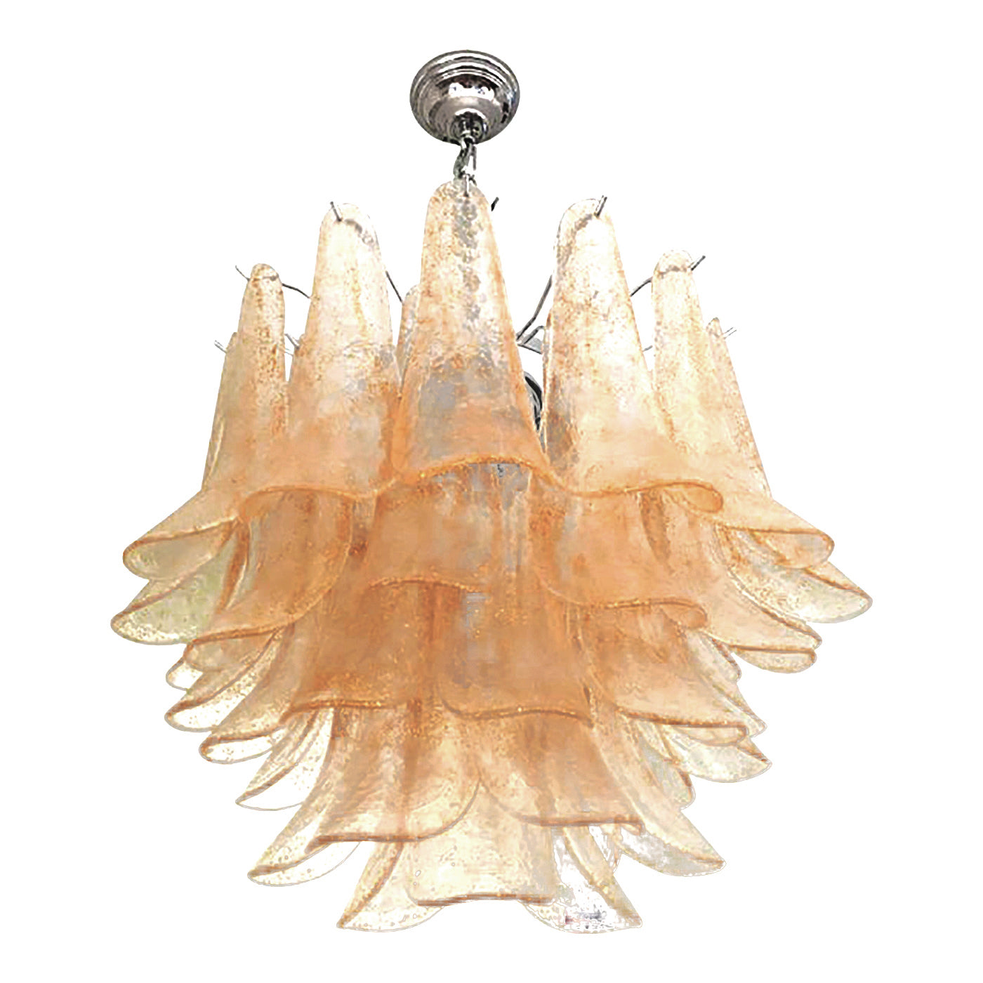 VORELLI Amalfi Selle Murano Glass Circular Chandelier - Selle Murano Glass image 2