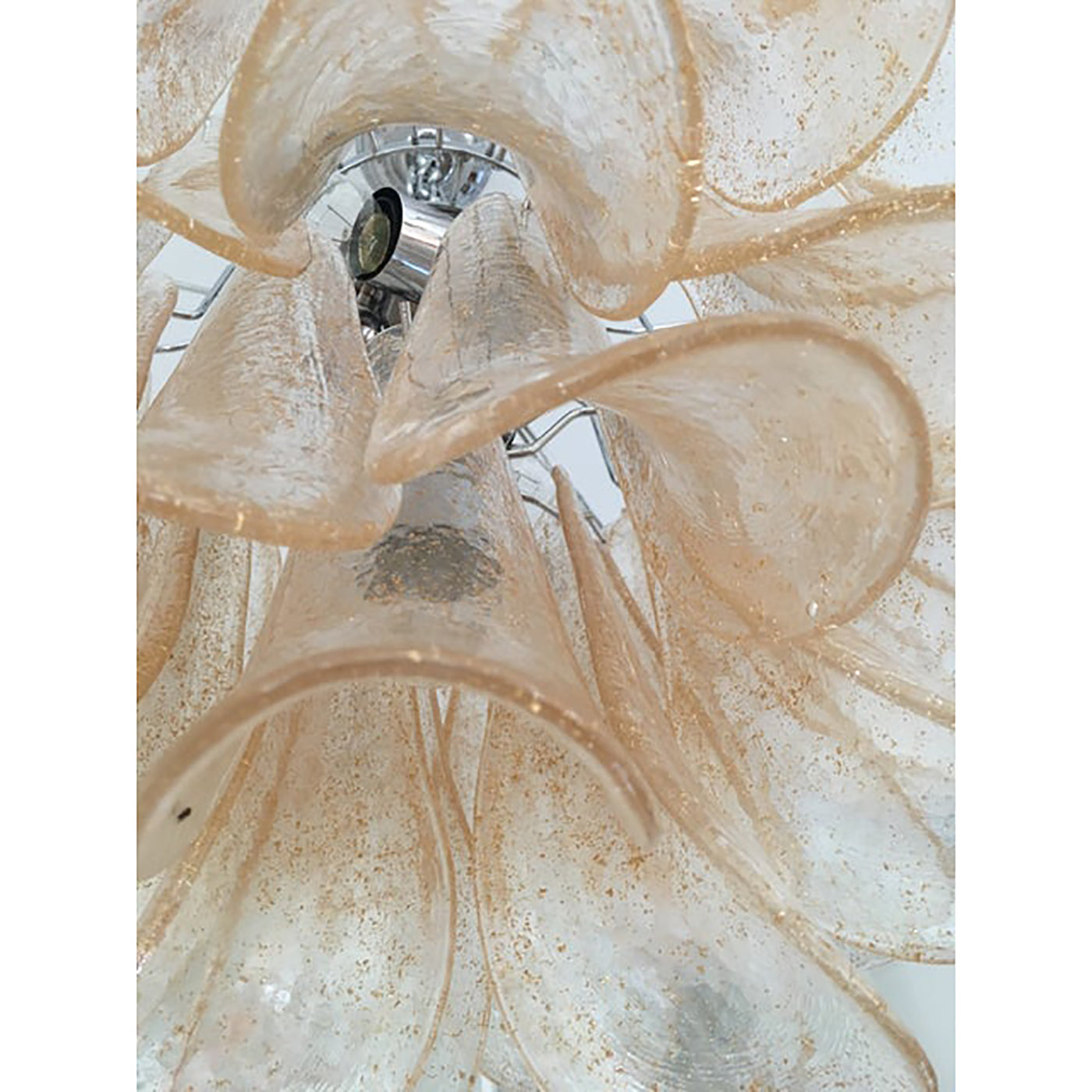 VORELLI Amalfi Selle Murano Glass Circular Chandelier - Selle Murano Glass image 5