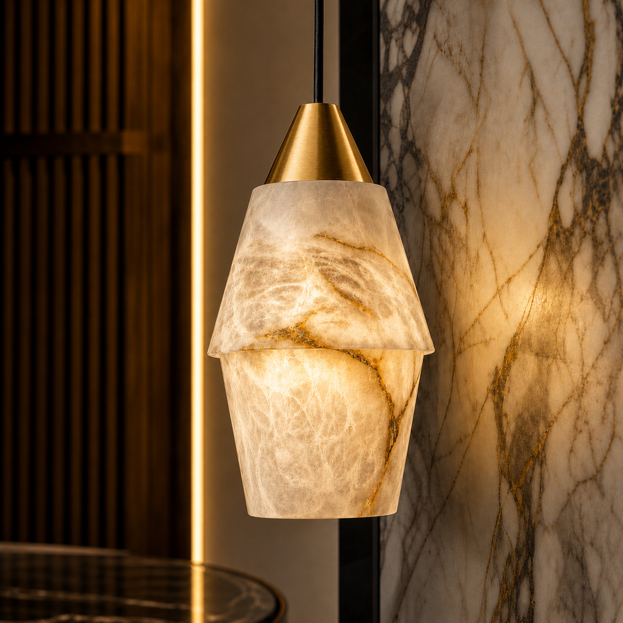 Kalia Marble Pendant Light III
