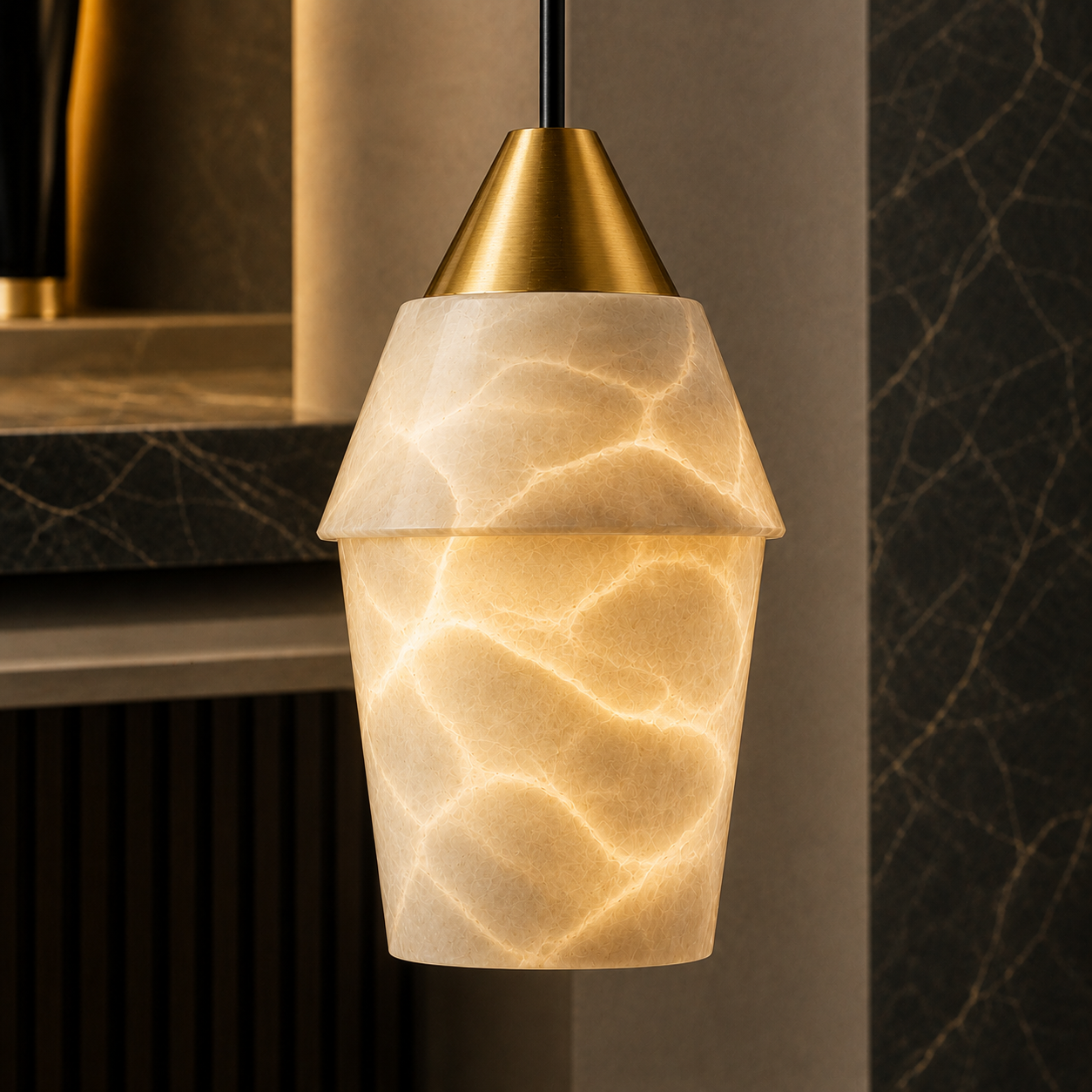 Kalia Marble Pendant Light II
