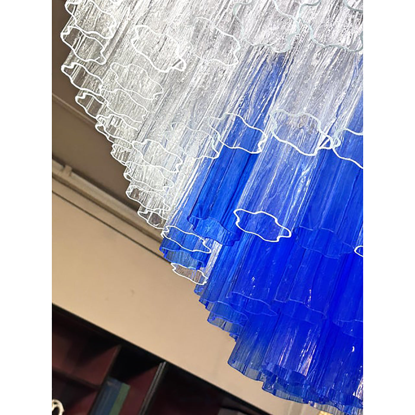 VORELLI Carina Tronchi Murano Glass Staircase Chandelier - Tronchi Murano Glass image 5