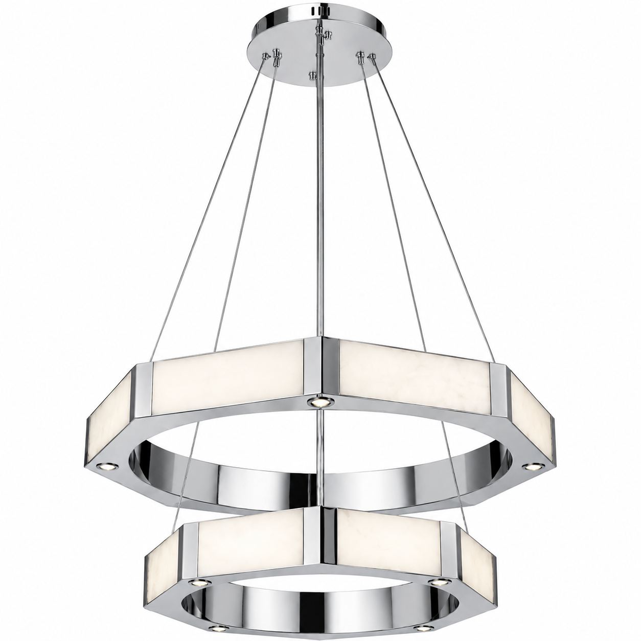 Nero Double Ring Chandelier