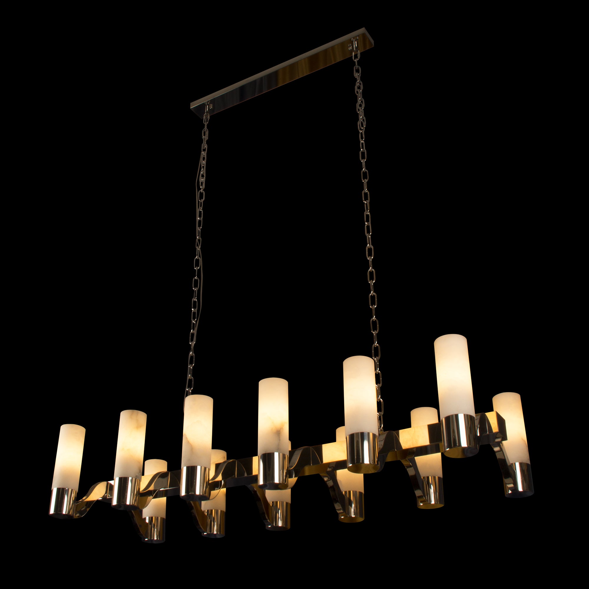 Valenza Marble Rectangular Chandelier