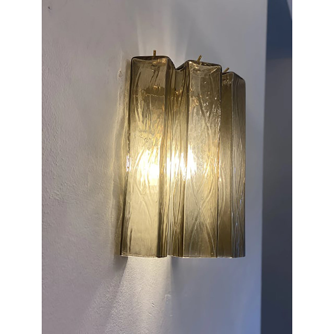 VORELLI Taormina Squares Murano Glass Wall Light - Squares Murano Glass image 4