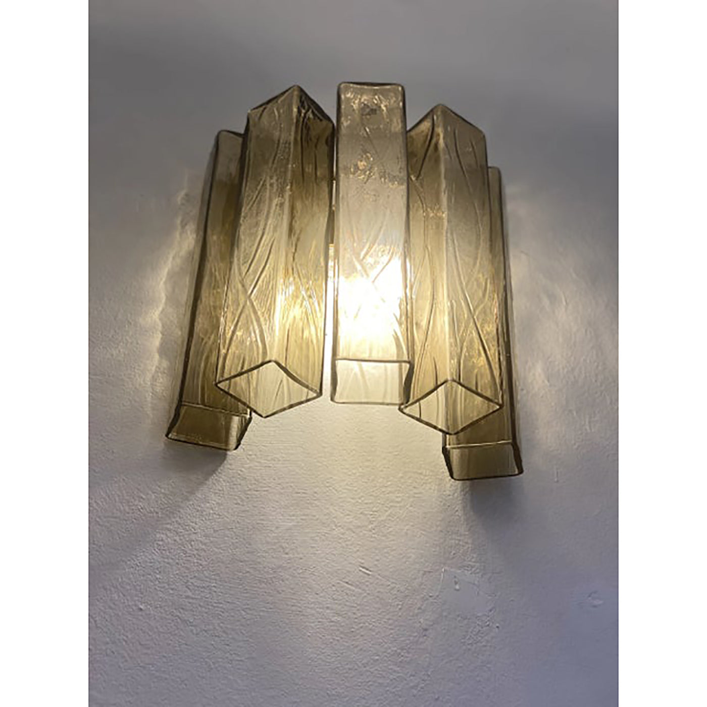 VORELLI Taormina Squares Murano Glass Wall Light - Squares Murano Glass image 6