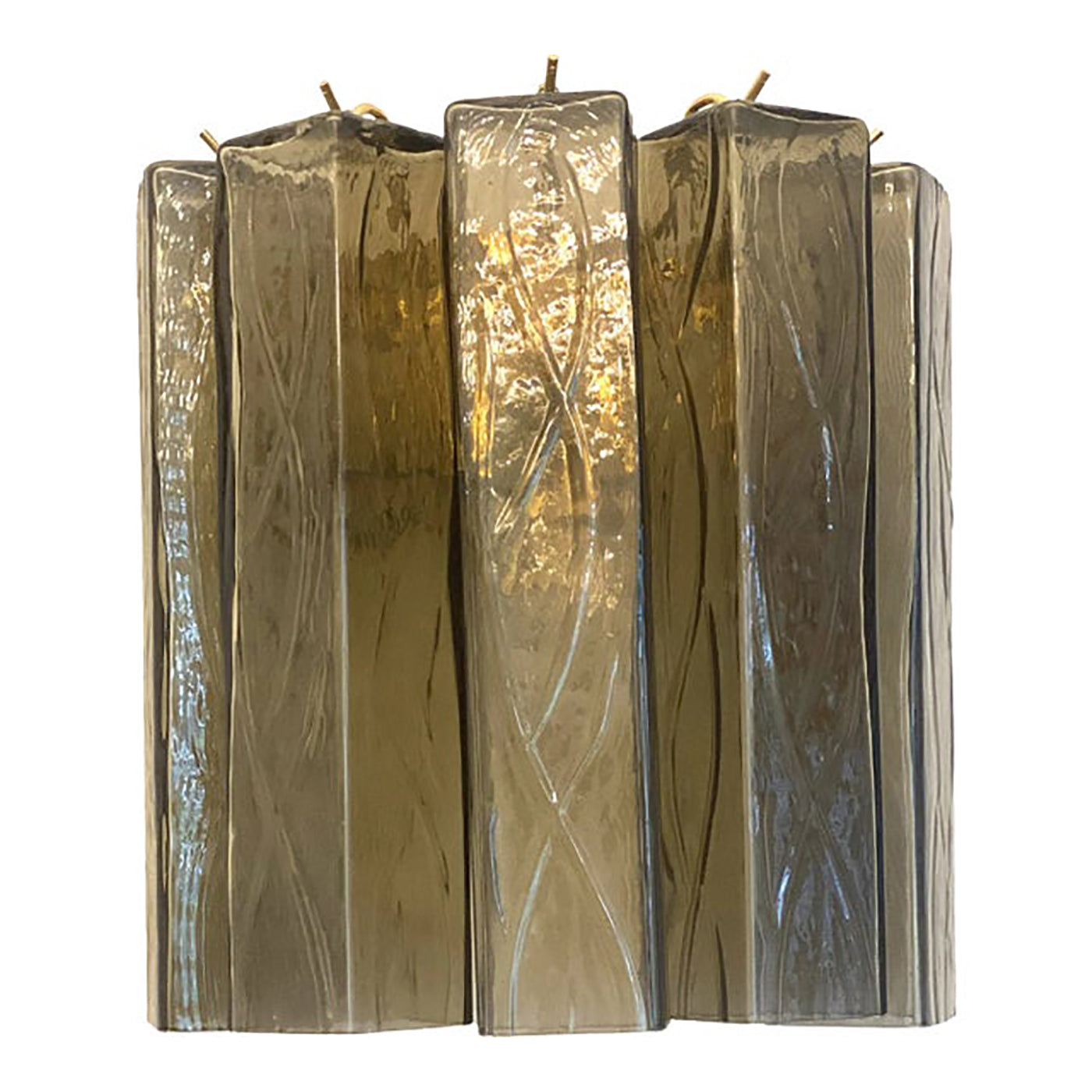 VORELLI Taormina Squares Murano Glass Wall Light - Squares Murano Glass image 2