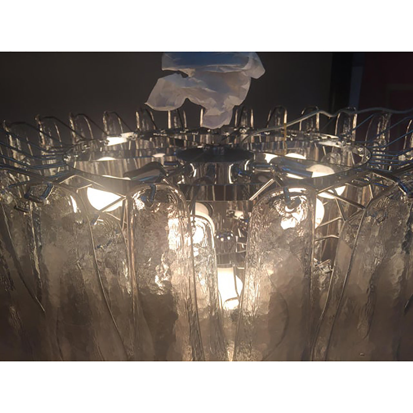 VORELLI Bari Selle Murano Glass Circular Chandelier - Selle Murano Glass image 5