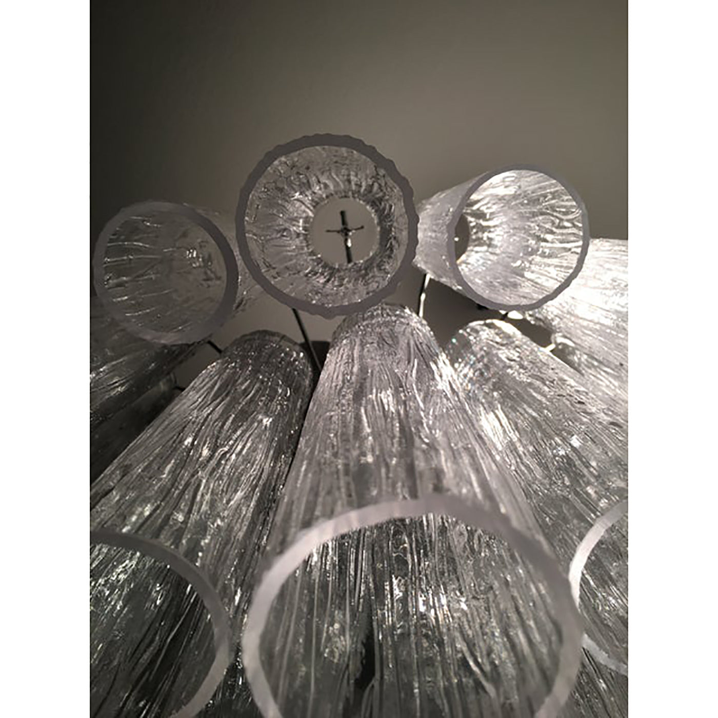 VORELLI Caterina Tronchi Murano Glass Circular Chandelier - Tronchi Murano Glass image 3