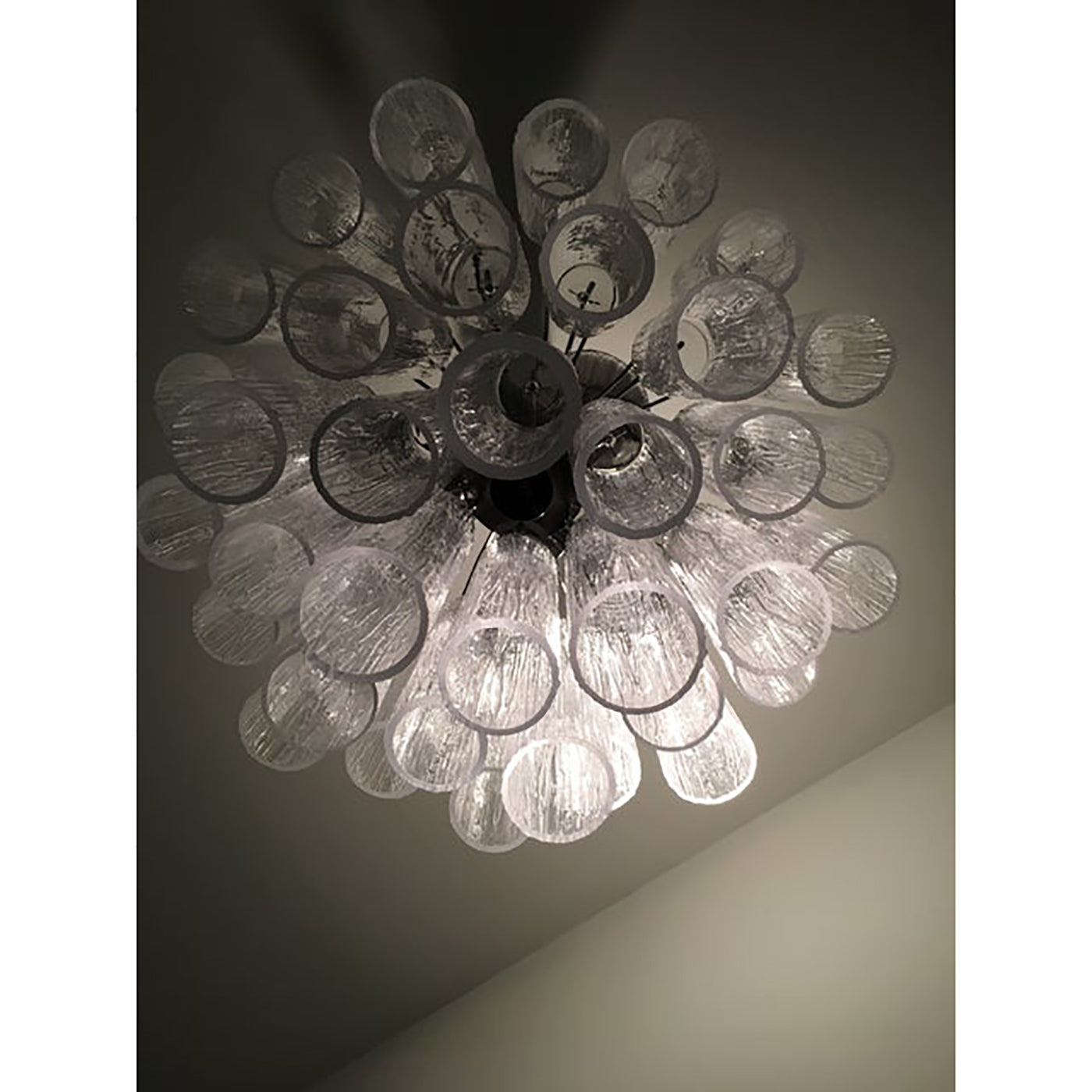 VORELLI Caterina Tronchi Murano Glass Circular Chandelier - Tronchi Murano Glass image 4