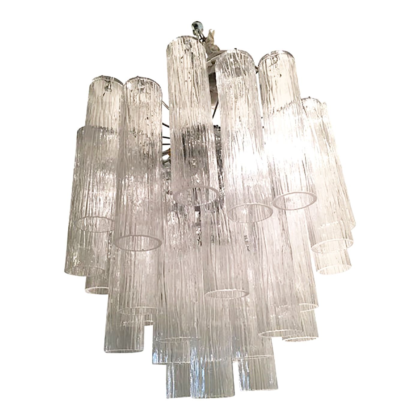 VORELLI Caterina Tronchi Murano Glass Circular Chandelier - Tronchi Murano Glass image 2