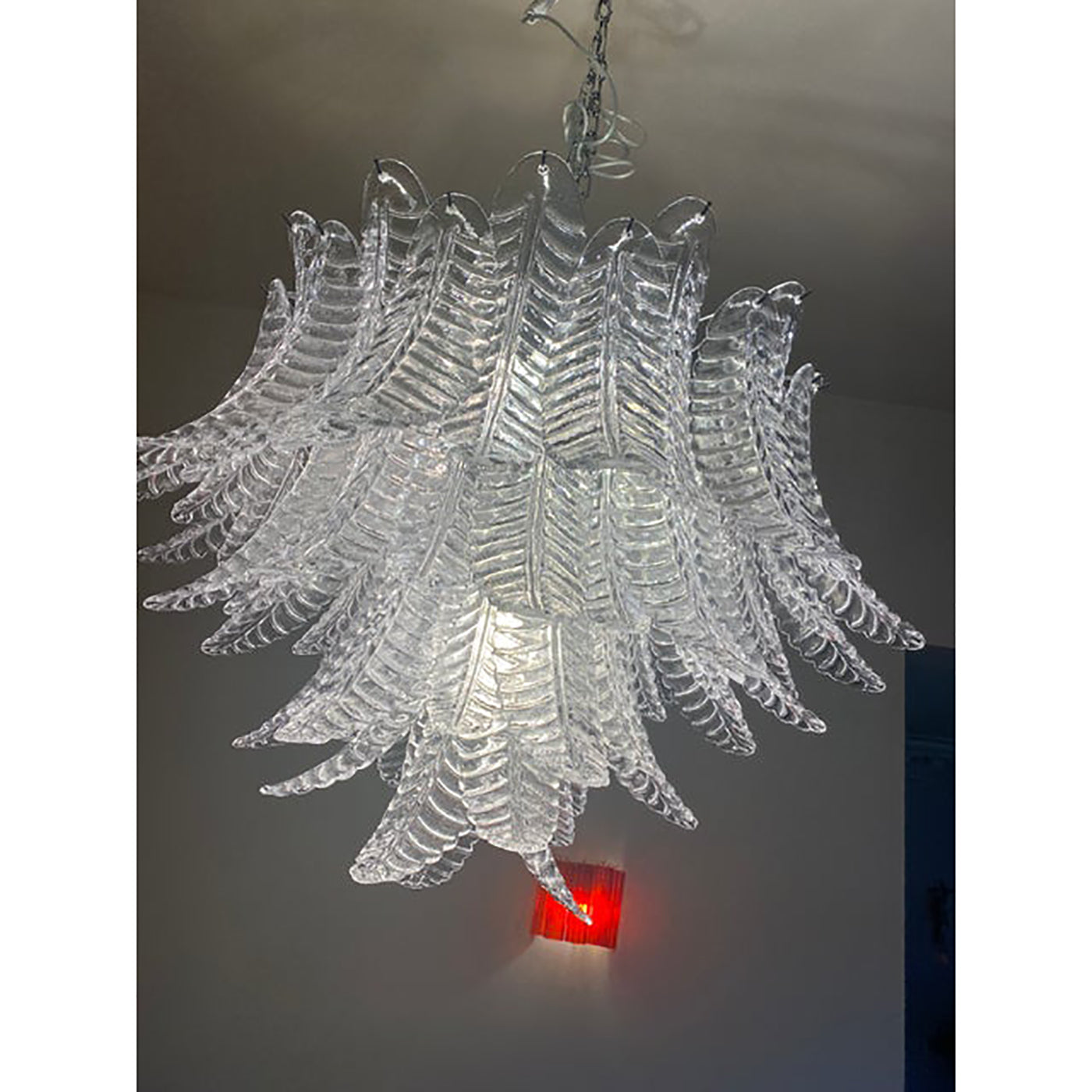VORELLI Pavia Felci Murano Glass Staircase Chandelier - Felci Murano Glass image 6