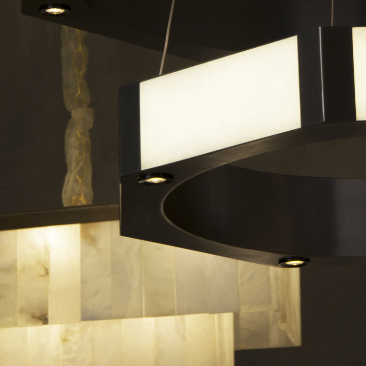 Nero Double Ring Chandelier