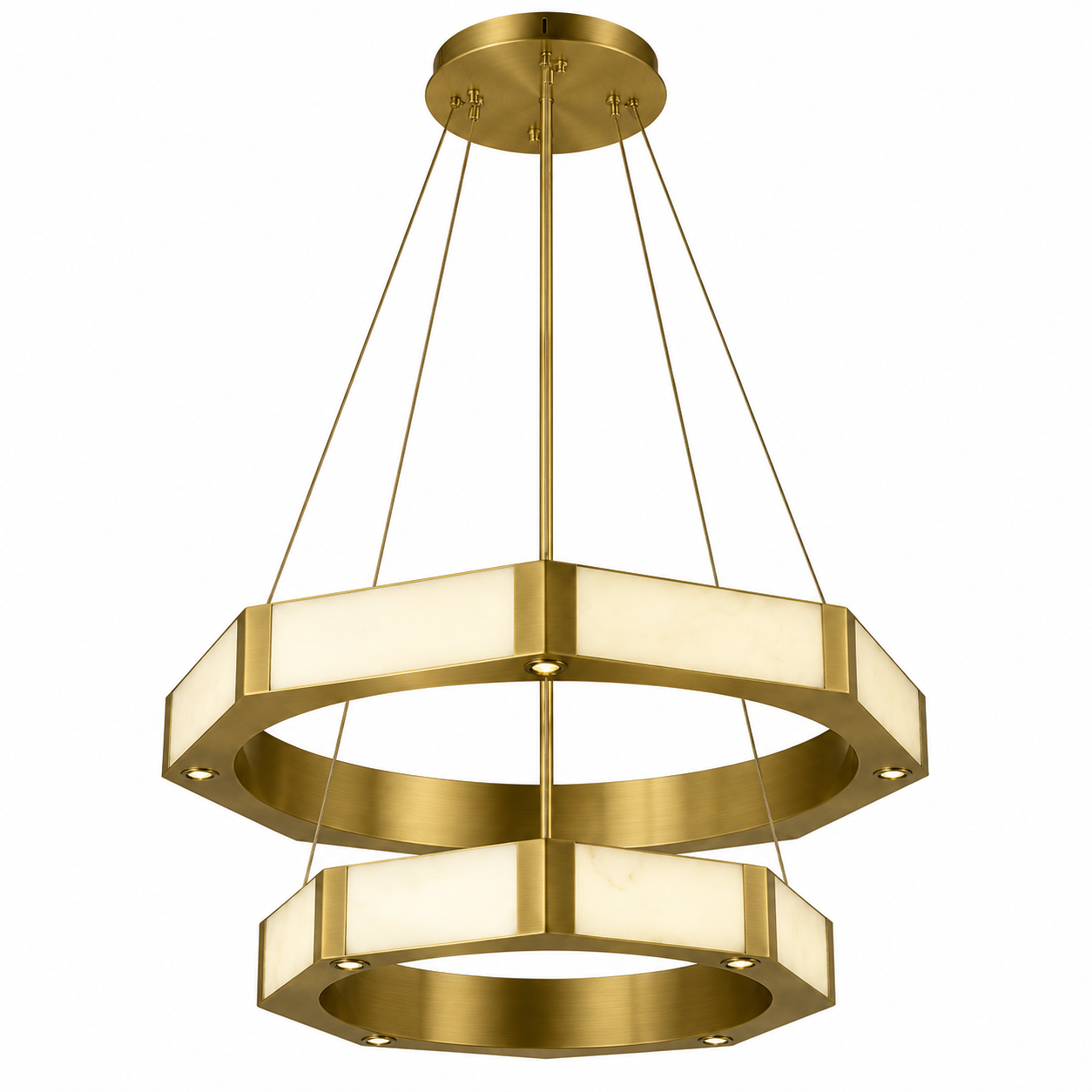 Nero Double Ring Chandelier