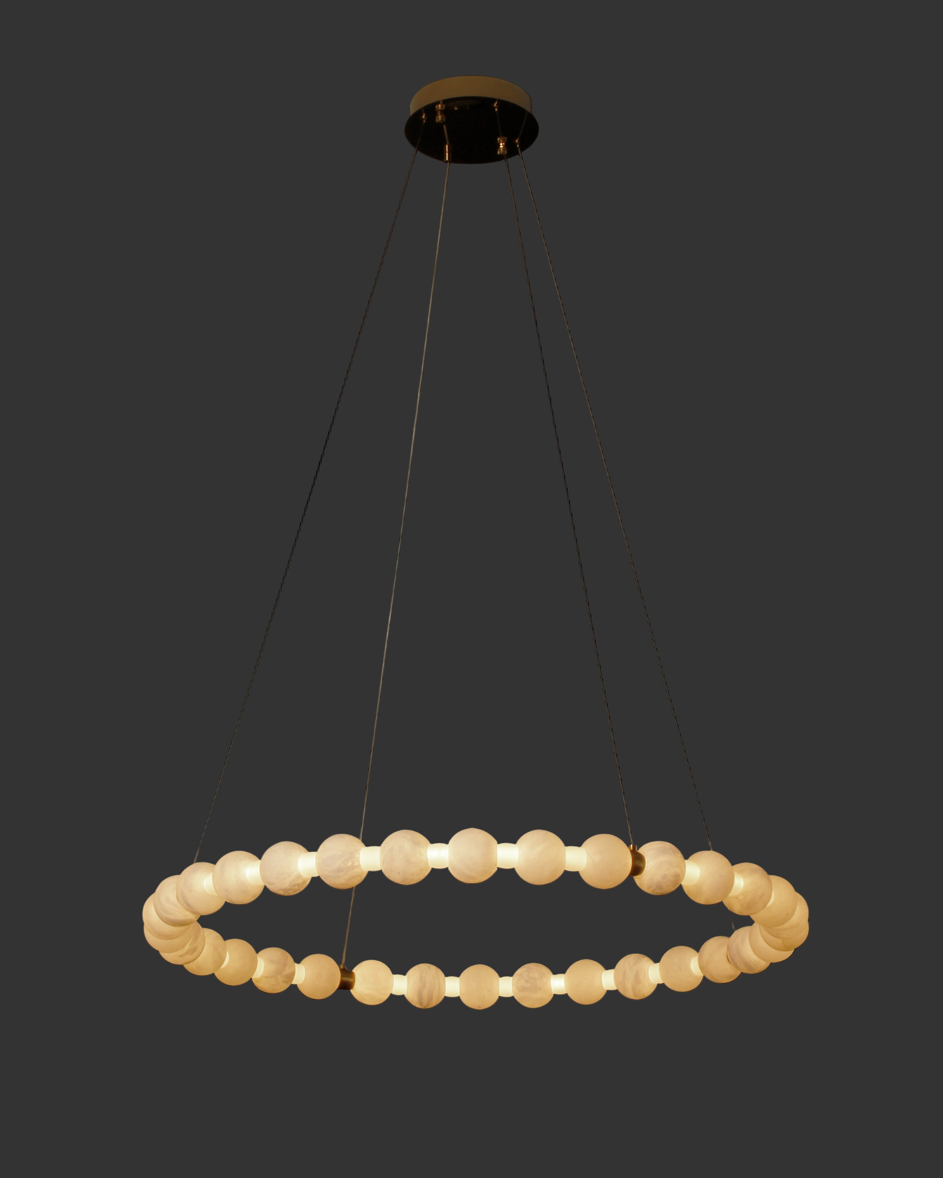 Orbella Marble Circular Chandelier