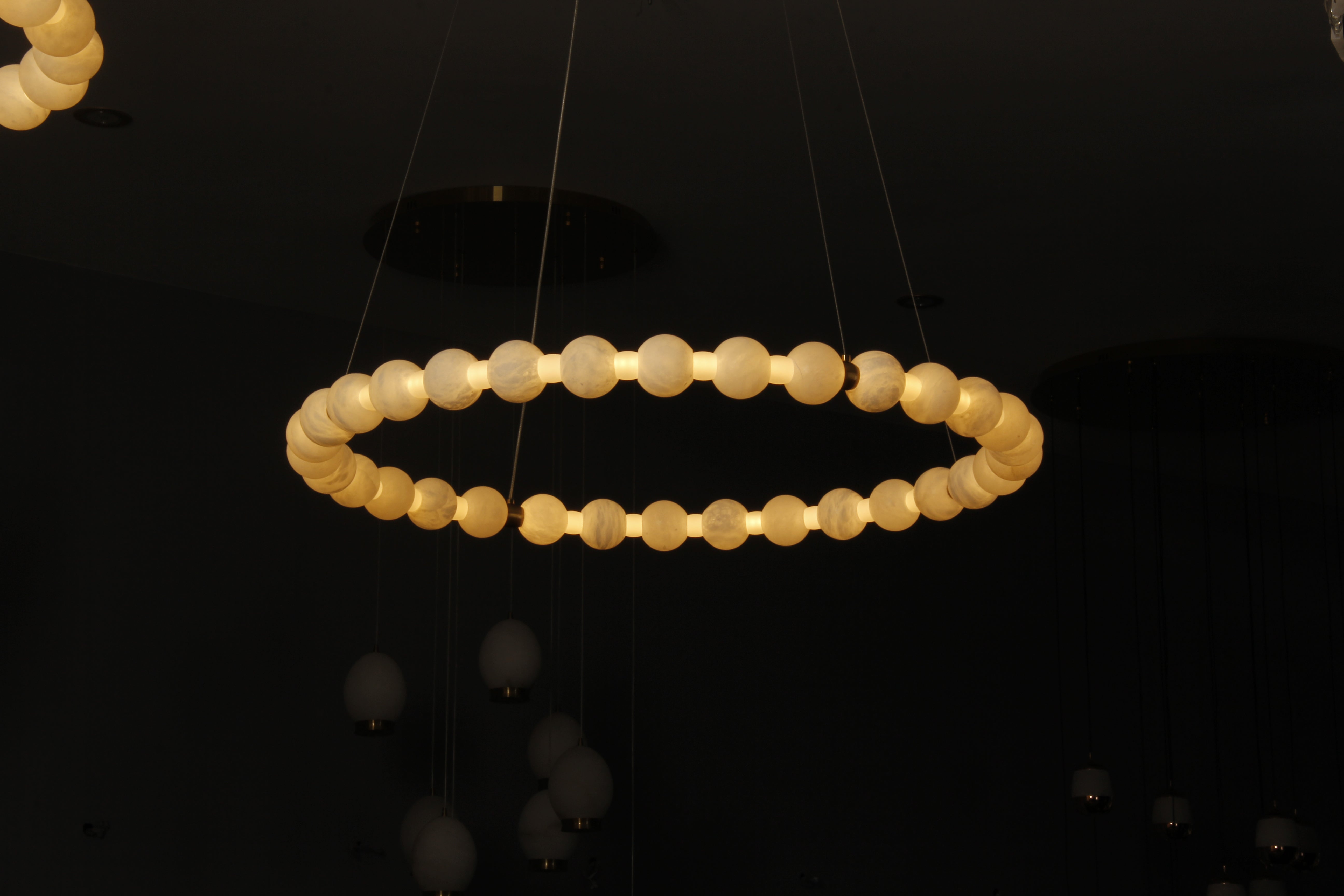 Orbella Marble Circular Chandelier