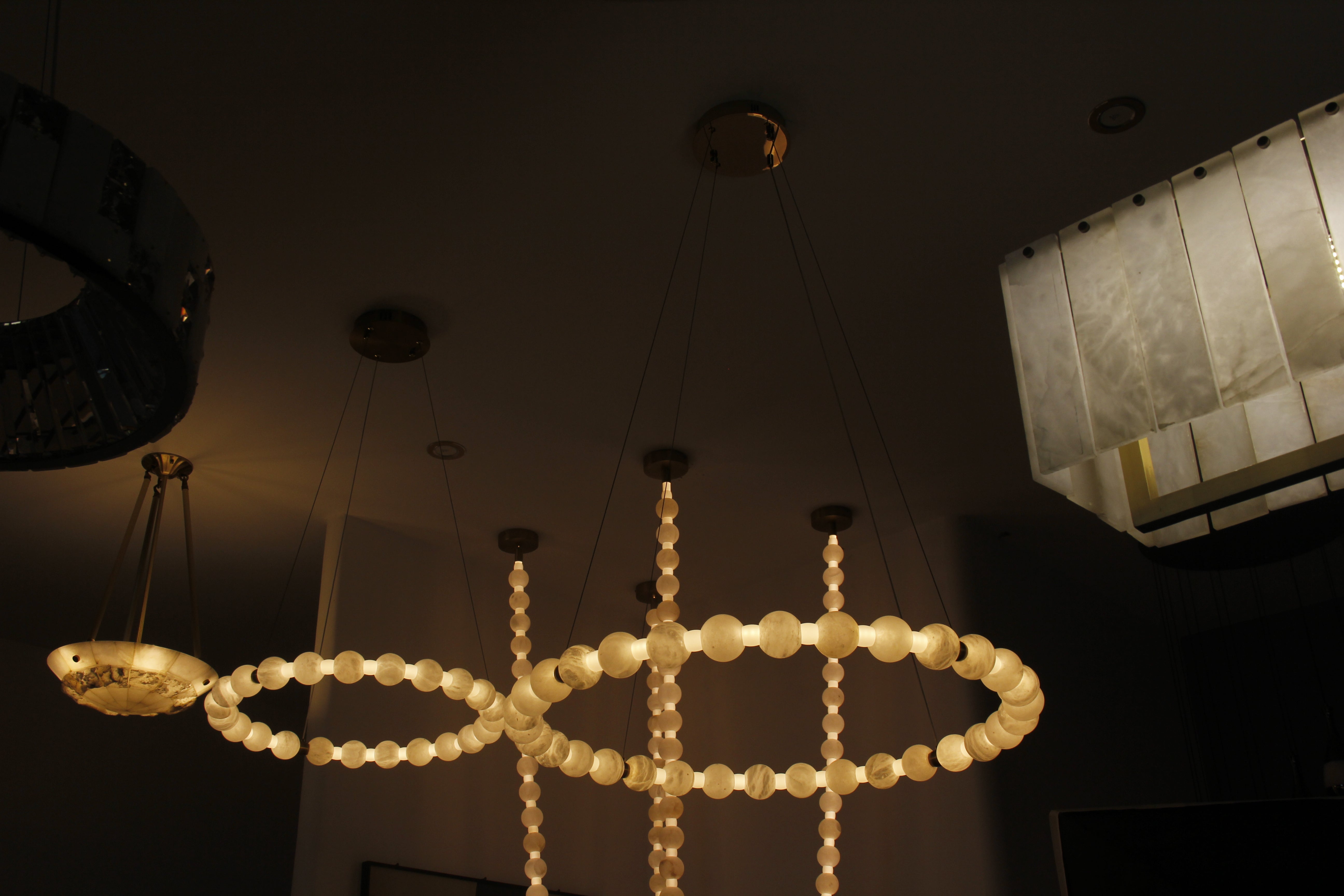 Orbella Marble Circular Chandelier