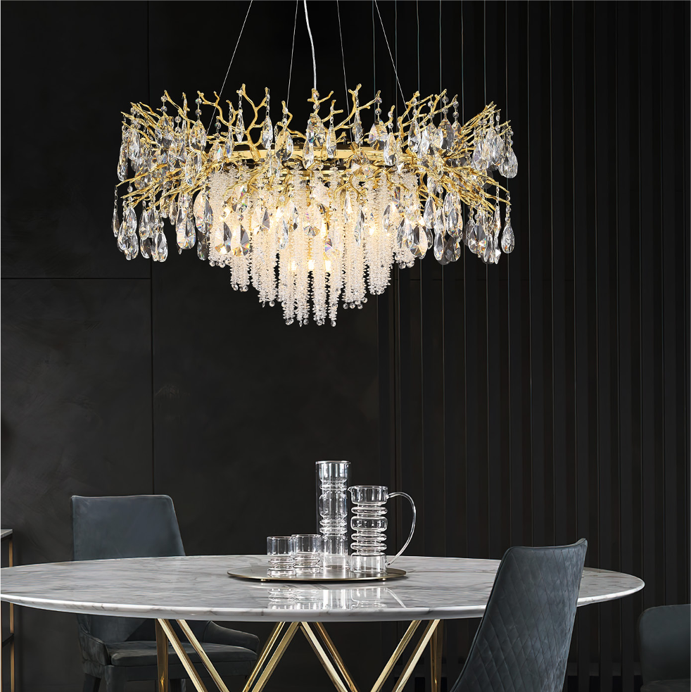 Wisteria Dewdrop Circular Chandelier