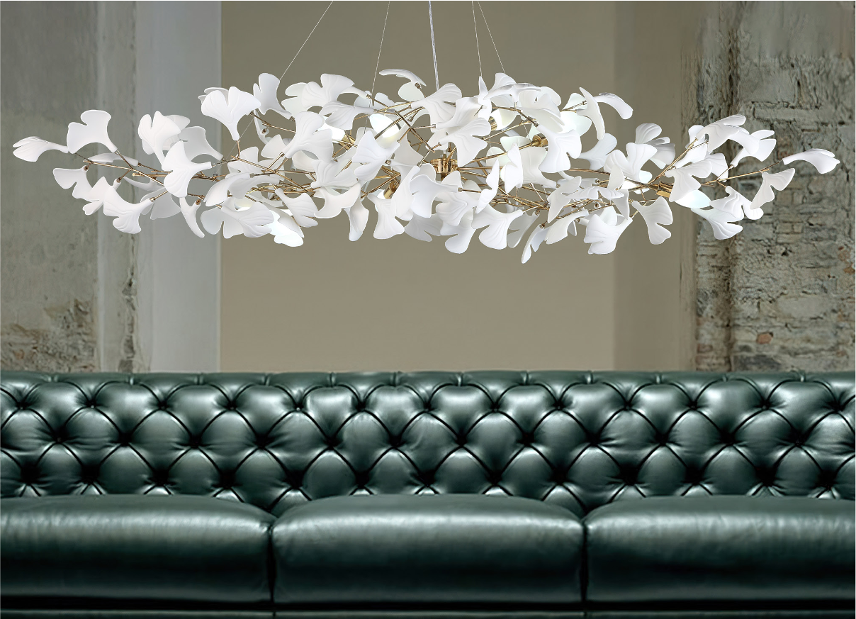 Ginkgo Rectangular Chandelier