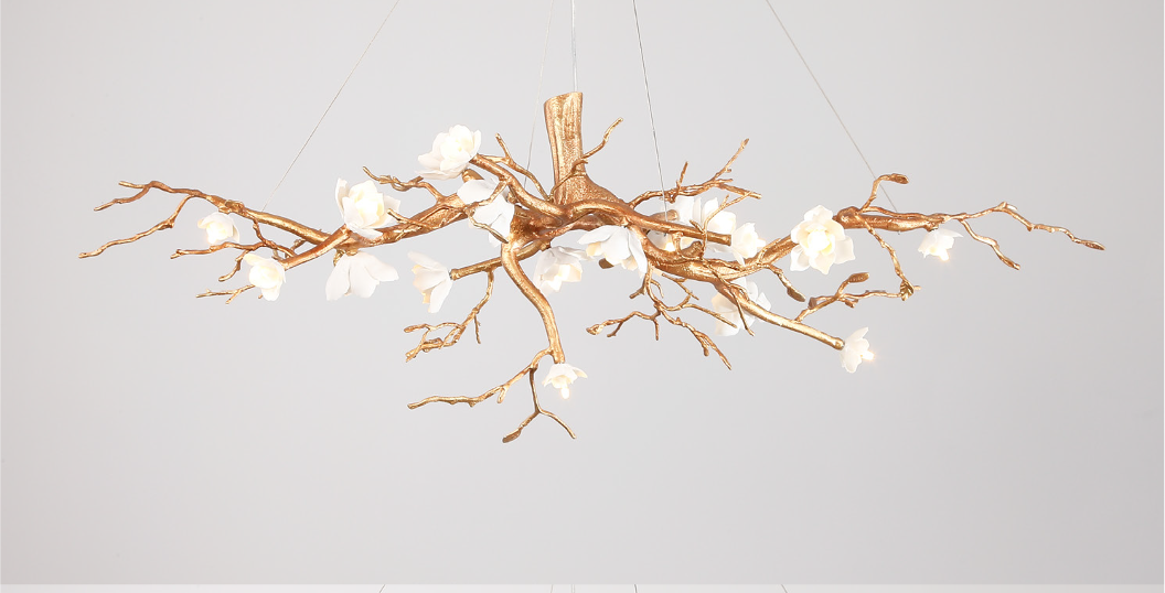 Magnolia Rectangular Chandelier