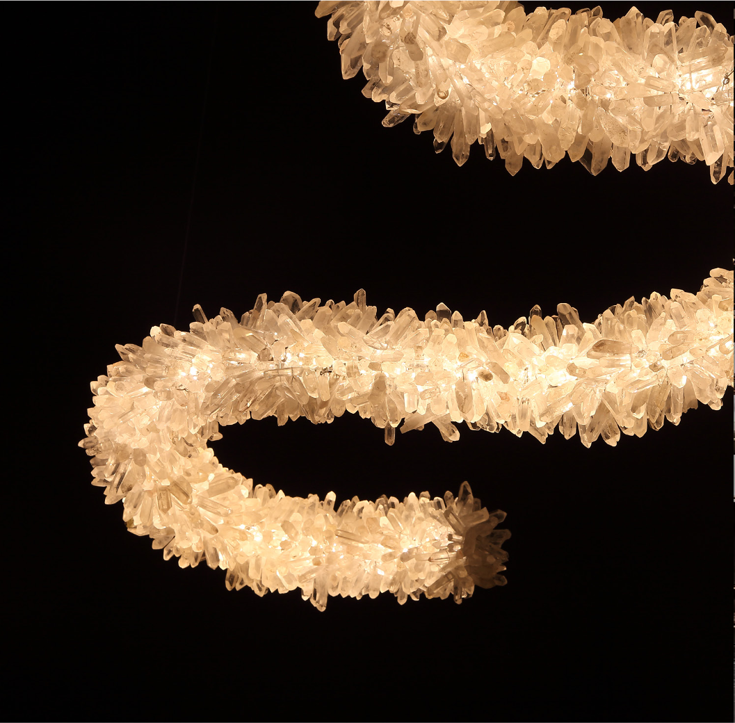 Quartz Arc Rectangular Chandelier