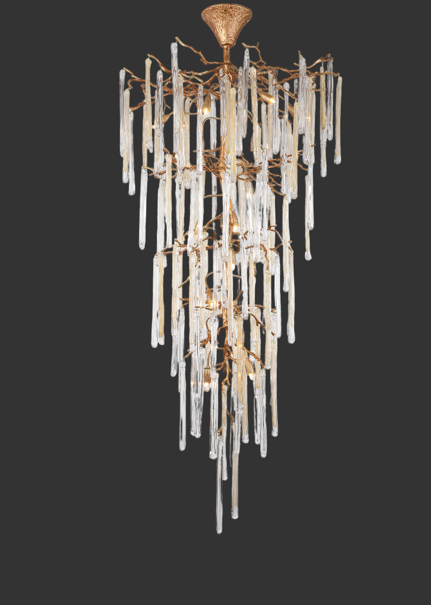 Icicle Spiral Staircase Chandelier