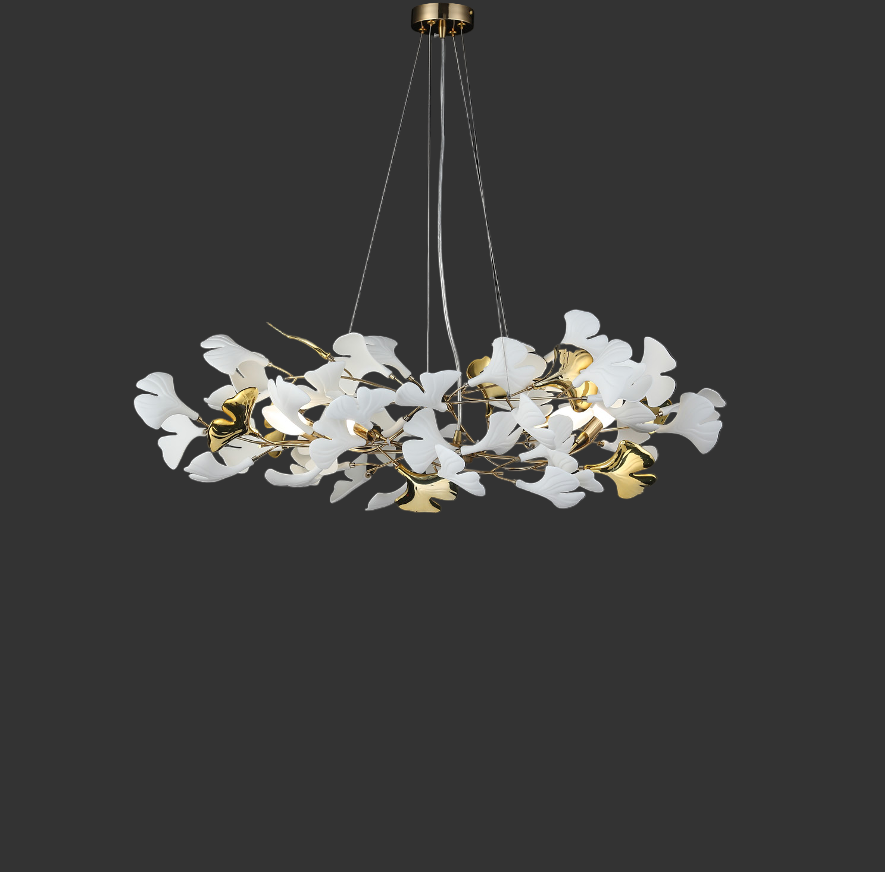 Ginkgo Circular Chandelier II