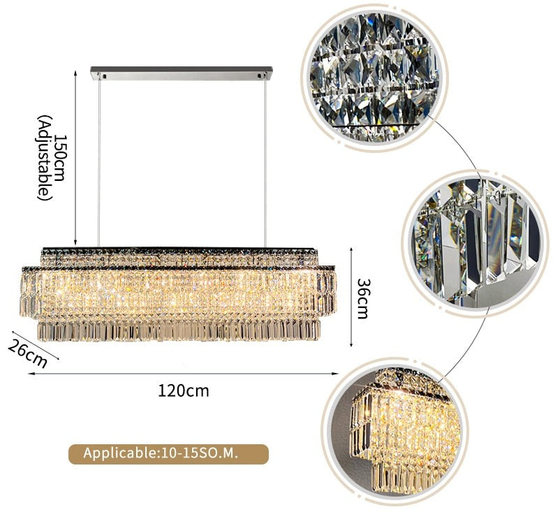 Abruzzi Rectangular Chandelier