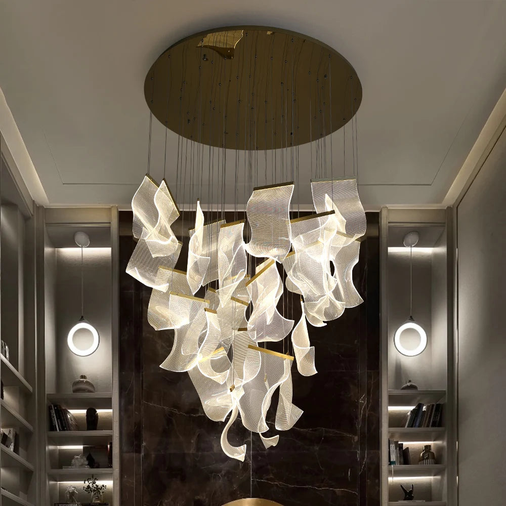 Fluente Pendant Staircase Chandelier