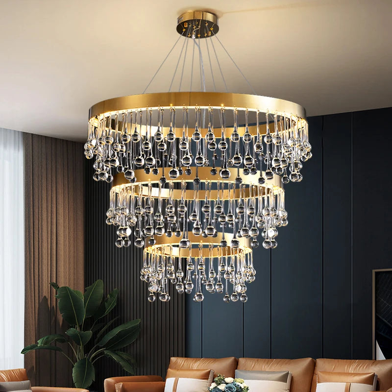 Mancini Ring Staircase Chandelier