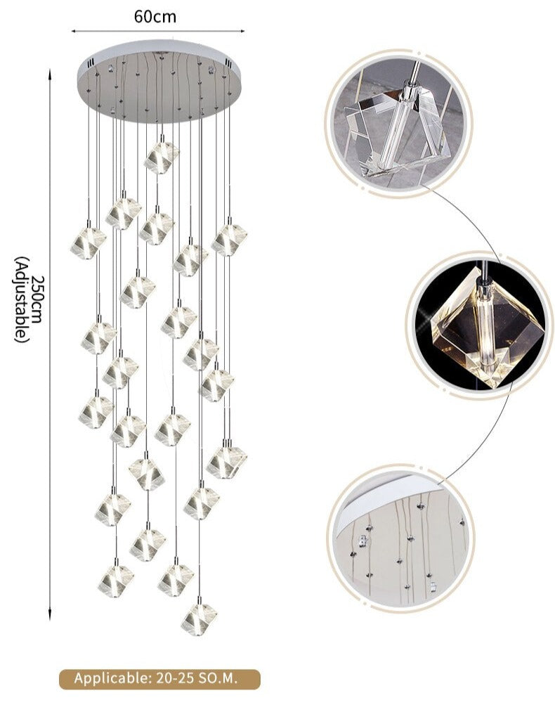 Crenshaw Pendant Staircase Chandelier