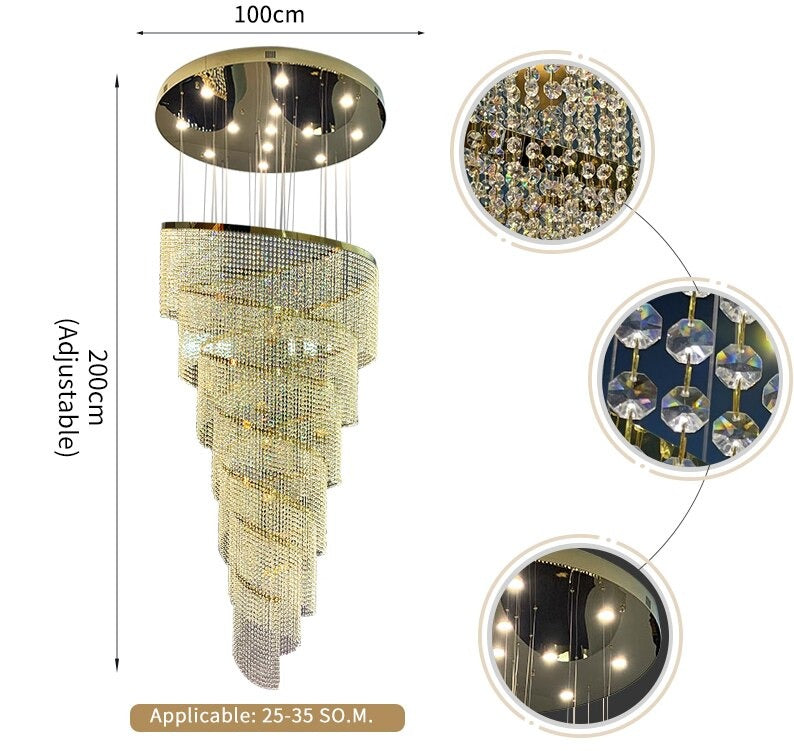 Spiral 5 light chandelier discount