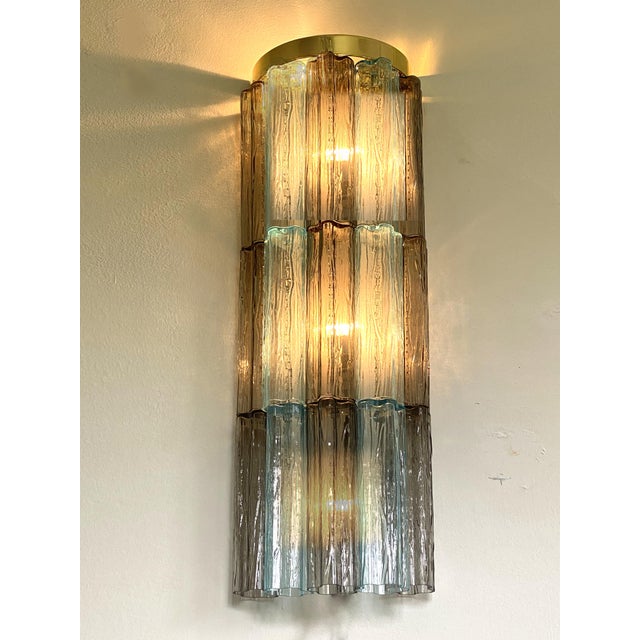 VORELLI Violetta Tronchi Murano Glass Wall Light - Tronchi Murano Glass image 2