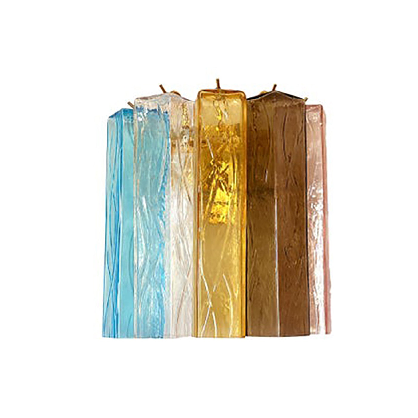 VORELLI Verona Squares Murano Glass Wall Light - Squares Murano Glass image 2