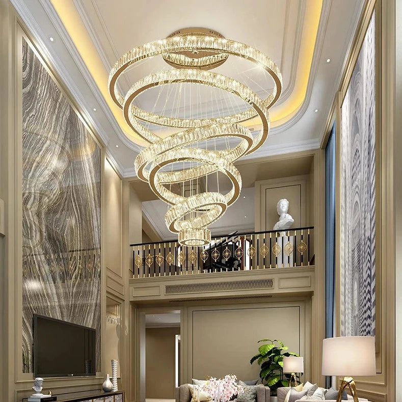 Oia Ring Staircase Chandelier
