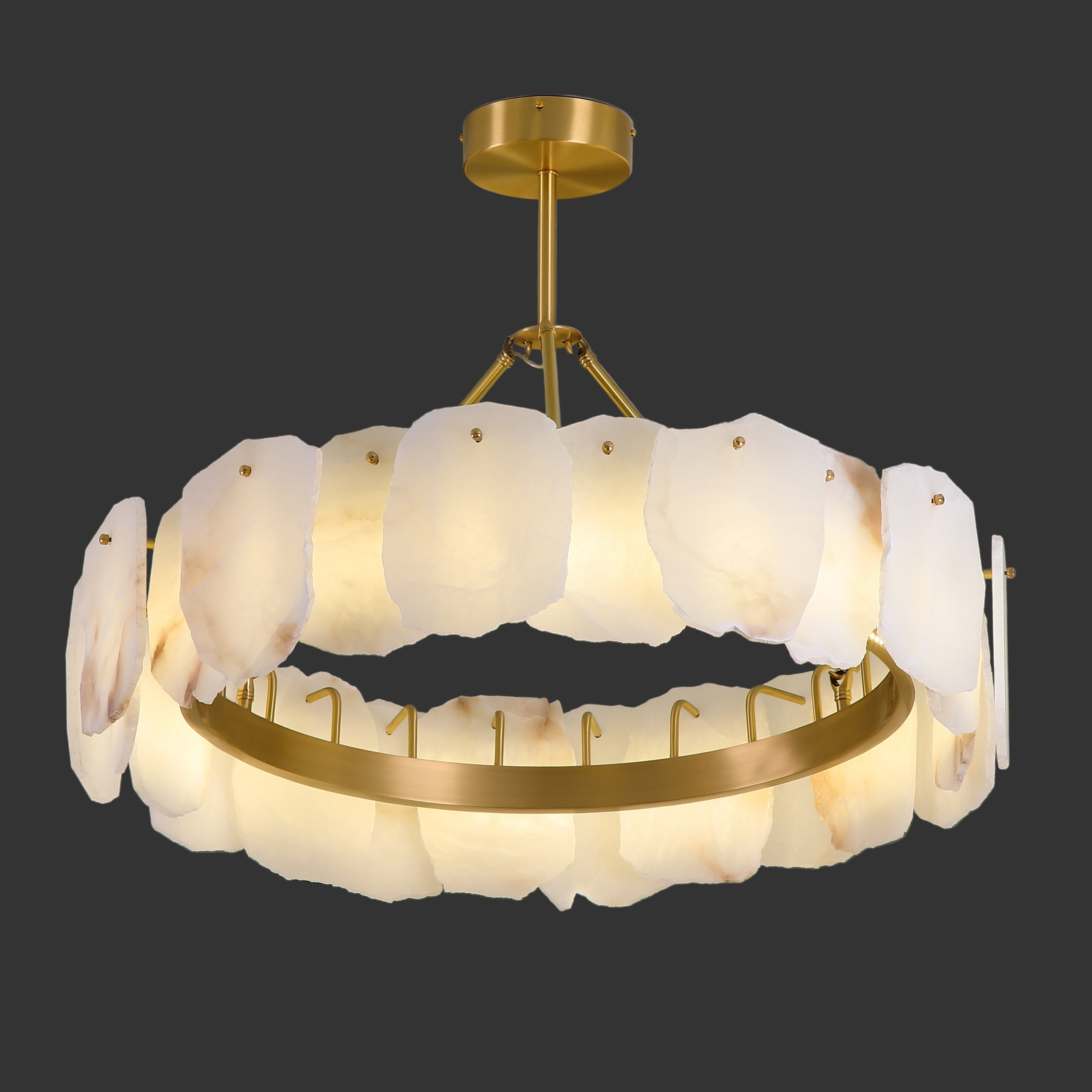 Silvio Marble Circular Chandelier II